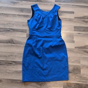 Banana republic sheath blue work dress 8